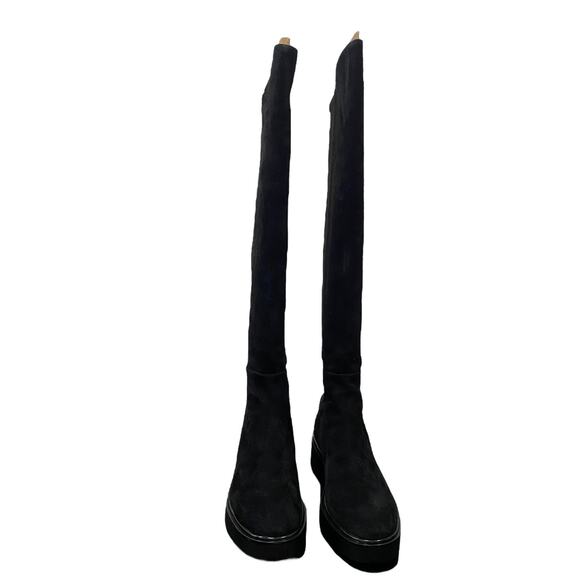 Stuart Weitzman Maddox 5050 Over the Knee Suede Black Boot 37 - Picture 6 of 7
